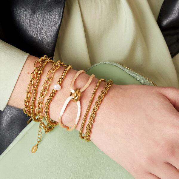 Armband Chain Gold Twisted