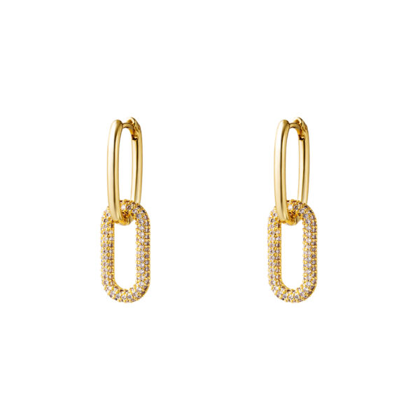 Gold Plated Diamond Earrings