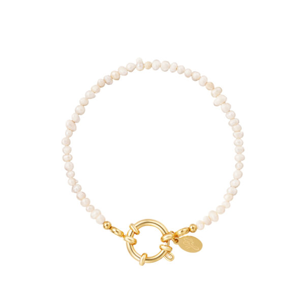 Pearl bracelet gold