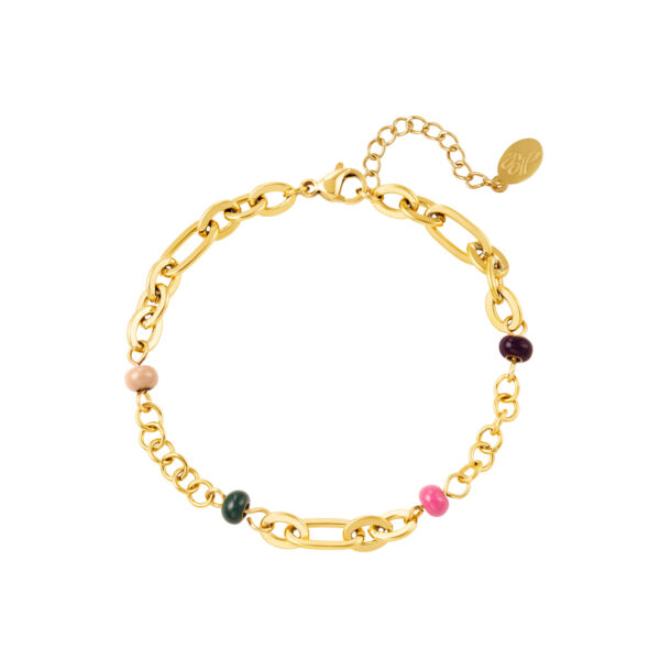 golden rvs emaille bracelet